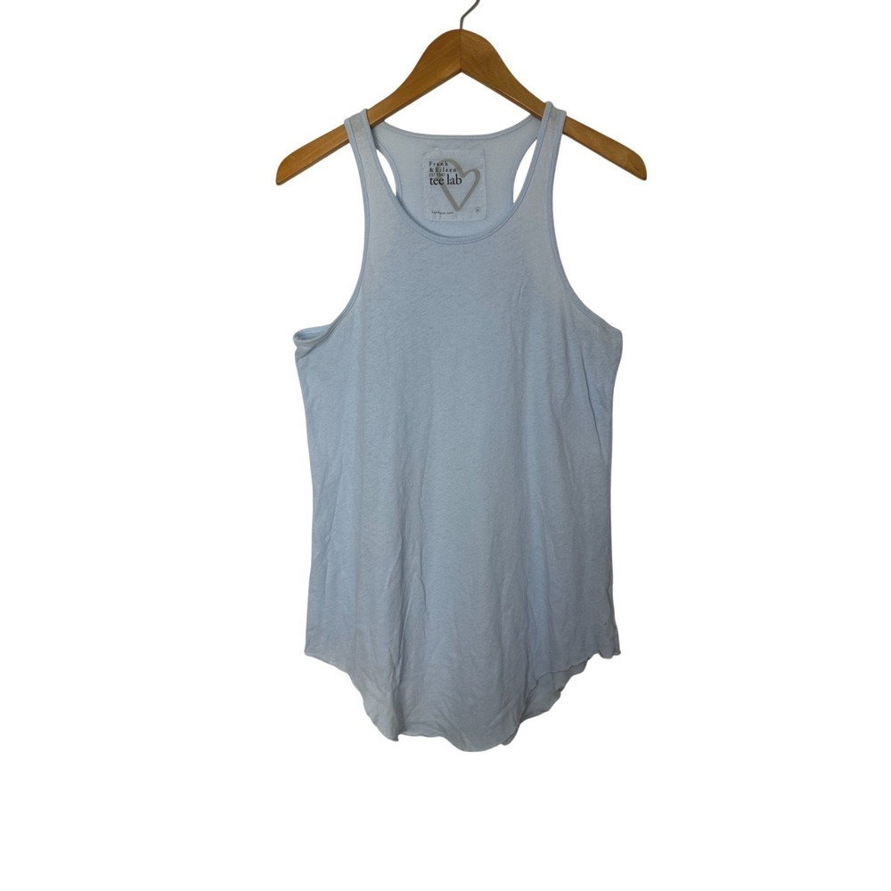 Frank & Eileen Tee Lab Tank Top Womens Size M Blue 100% Cotton USA 100% Cotton